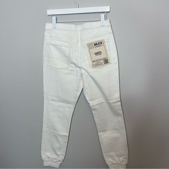 SER.O.YA DAKOTA DENIM JOGGER WHITE Size 30 New - Picture 4 of 10